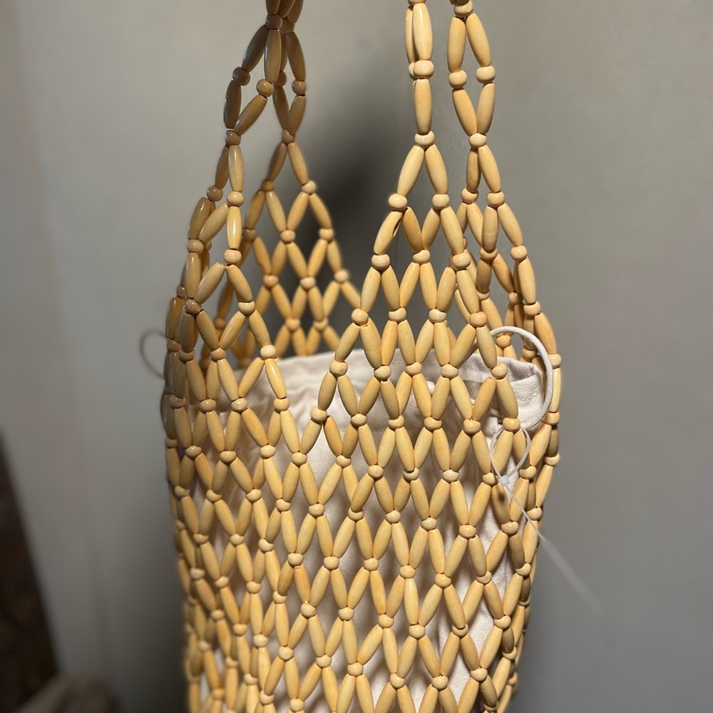 New Steve Madden Beaded Fisherman Tote Bag